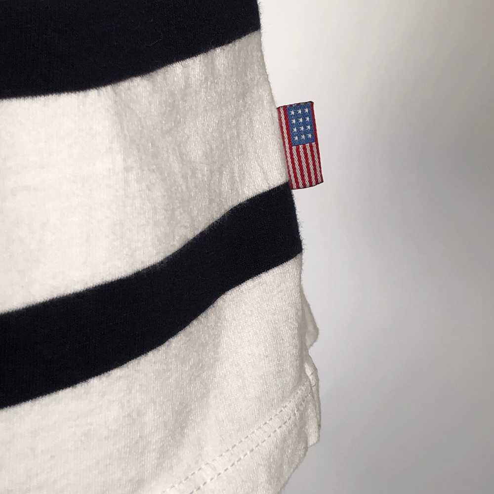 Karen Scott Sport Womens Patriotic Knit Top PM Stars Striped Beaded T-Shirt - Picture 3 of 10